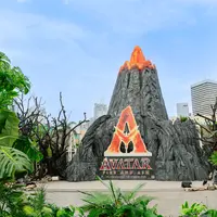 Instalasi interaktif untuk menyambut perilisan film Avatar Fire and Ash. (foto: Disney Indonesia.dok)