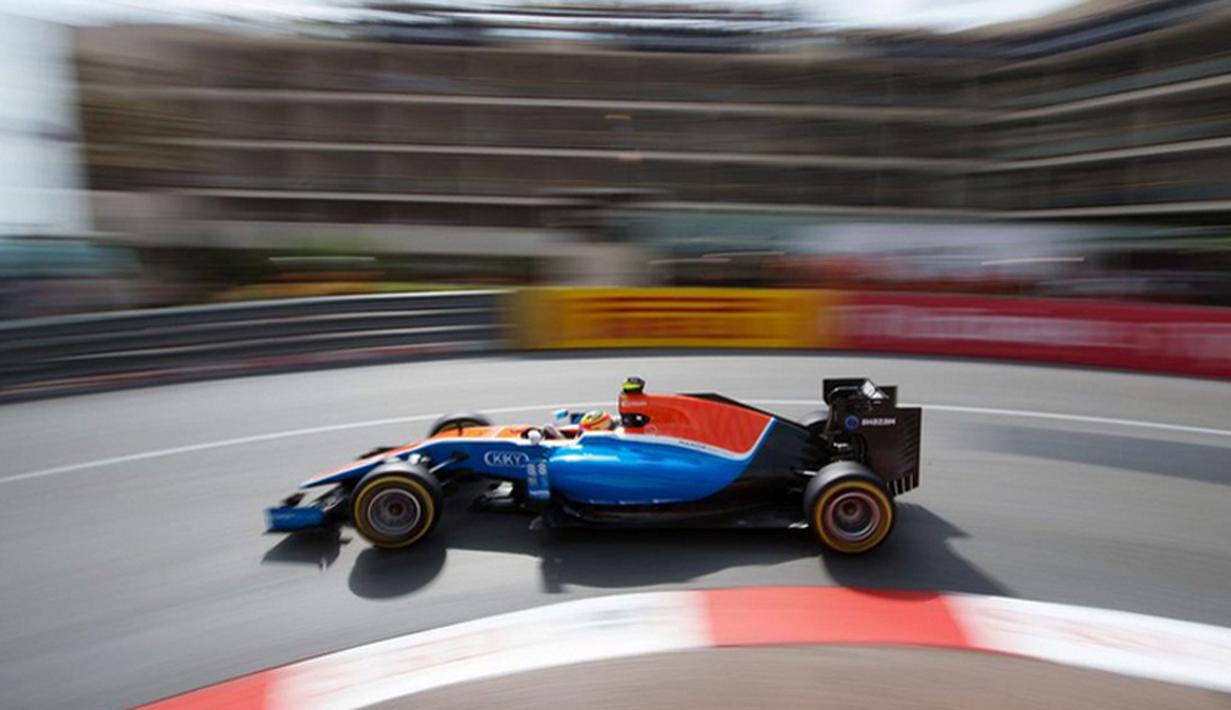 Pebalap Manor Racing asal Indonesia, Rio Haryanto, akan start dari posisi ke-19 pada F1 GP Monako, Minggu (29/5/2016). Hasil kualifikasi juga menempatkan Pascal Wehrlein di posisi ke-20. (Bola.com/Twitter/Manorracing)