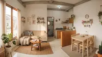 8 Rumah Kecil dengan Ruang Tamu dan Ruang Makan Menyatu, Tetap Nyaman dan Tidak Terasa Sempit