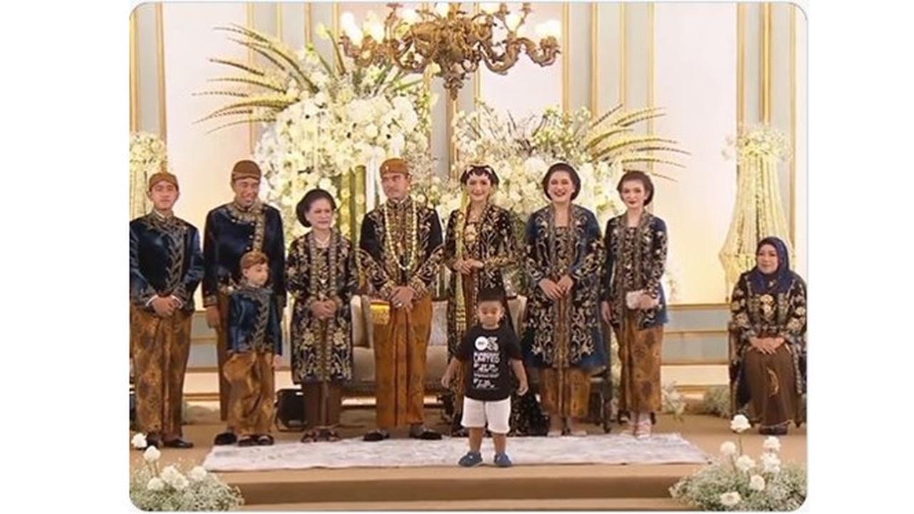 7 Potret Tingkah Kocak Nahyan di Momen Pernikahan Kaesang-Erina, Curi Perhatian