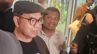Co-captain Timnas AMIN Sudirman Said saat ditanya wartawan usai acara diskusi 'Bersama Indonesia' di Jakarta, Sabtu (9/3/2024). (Merdeka.com/Bachtiarudin Alam)