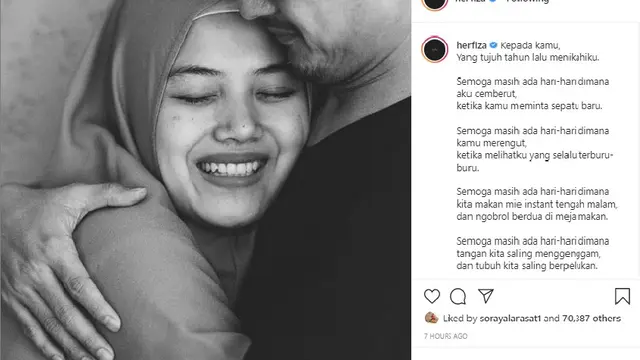 Ricky Harun dan Herfiza Novianti (Foto: Instagram/@herfiza)