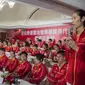 Kapten Timnas Voli Putri Tiongkok, Zhu Ting di Asian Games 2018. (ISAAC LAWRENCE / AFP)