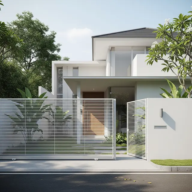 Model Pagar Minimalis Tanpa Tiang Besar