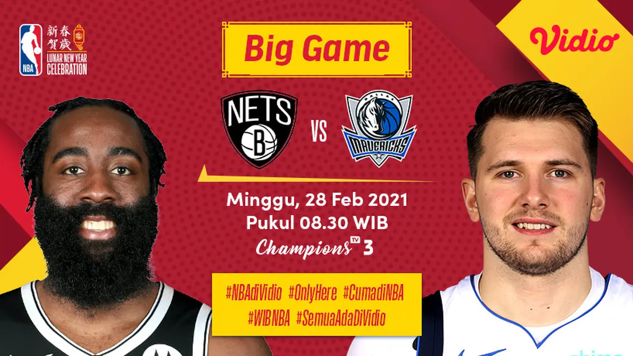 Big Game NBA - Brooklyn Nets vs Dallas Mavericks