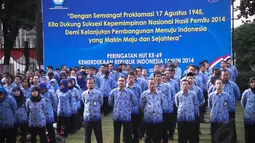Tahun ini merupakan tahun terakhir pemerintahan Kabinet Indonesia Bersatu II, termasuk Menteri Pendidikan dan Kebudayaan (Mendikbud) M. Nuh, Jakarta, Minggu (17/8/14). (Liputan6.com/Faizal Fanani) 