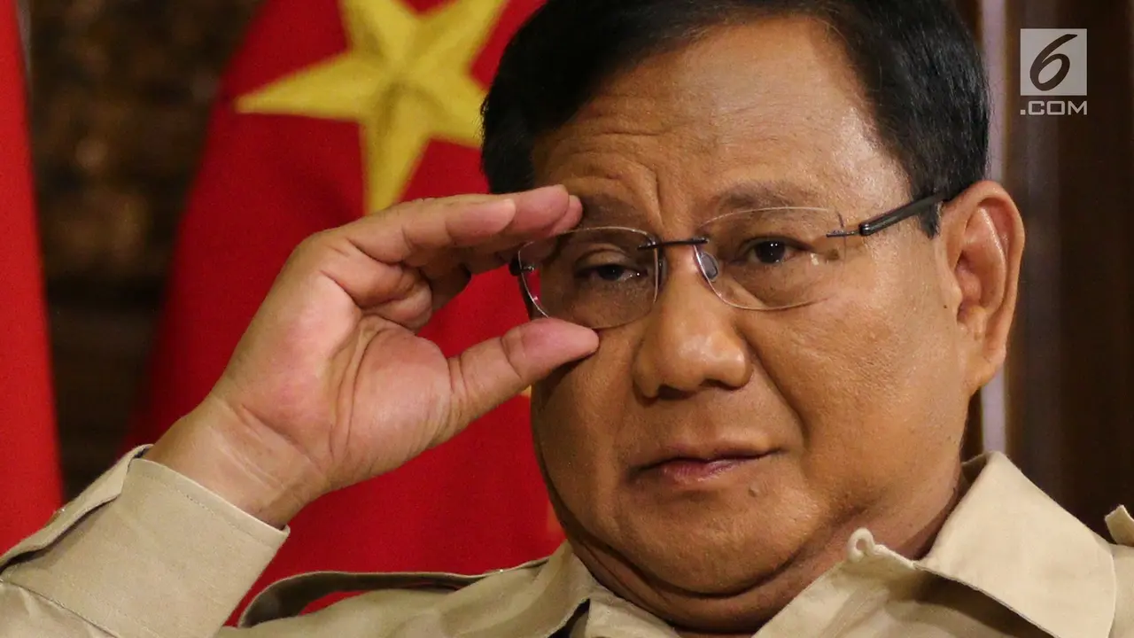 Letnan Jenderal (Purn) Prabowo Subianto Djojohadikusumo. (Liputan6.com/Johan Tallo)