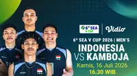 Jadwal SEA V Cup Men - Indonesia vs Kamboja: Garuda Bidik Awal Sempurna di Vidio