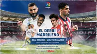Link Live Streaming Big Match Liga Spanyol : Real Madrid Vs Atletico di Vidio. (Sumber : dok. vidio.com)