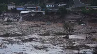 Kota Bento Rodrigues, Brasil dibanjiri seperti air bah yang berwarna kecoklatan setelah bendungan jebol. (Xinhua/Agencia Estado)