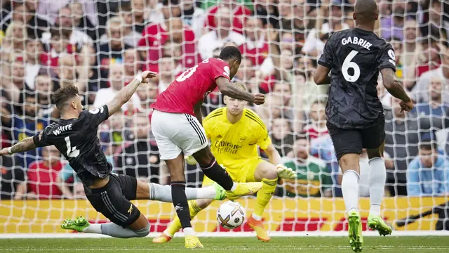 Foto: Antony dan Rashford Cetak Gol, Ini Dia Aksinya saat MU Benamkan Arsenal di Liga Inggris