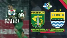 Berita video gol David da Silva pada laga Persebaya Surabaya vs Persib Bandung dalam lanjutan Gojek Liga 1 2018 bersama Bukalapak.