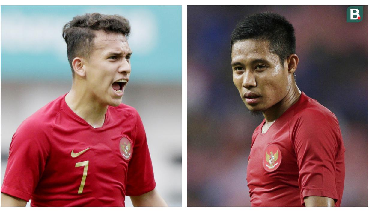 Pelatih Timnas Indonesia, Shin Tae-yong telah memilih 4 gelandang utama menghadapi Piala AFF 2020. Dari keempatnya, Evan Dimas menjadi pemain yang paling berpengalaman untuk menghidupkan lini tengah Timnas Garuda dibandingkan tiga lainnya. (Bola.com/M. Iqbal Ichsan)