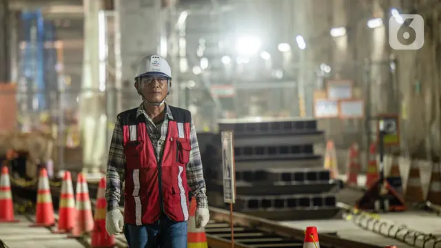 Progres Pembangunan MRT Jakarta Rute Bundaran Hotel Indonesia-Kota