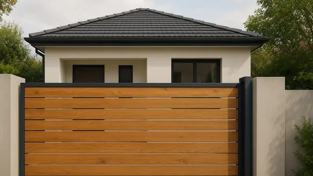 7 Model Pagar Rumah Minimalis Modern Perpaduan Kayu dan Besi, Bikin Fasad Rumah Makin Berkelas