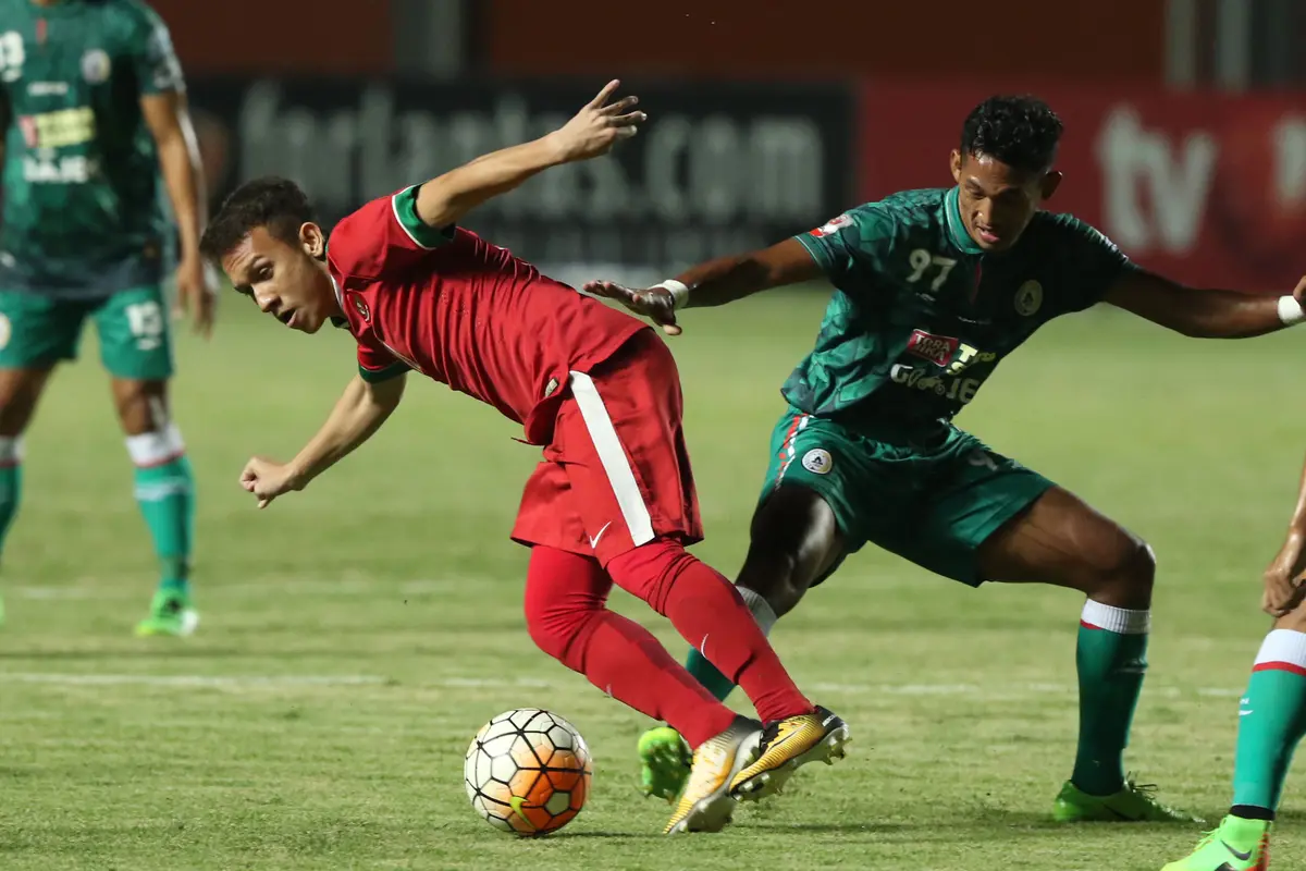 Laga Timnas Indonesia U-19 Vs PSS Sleman (Helmi Fithriansyah)