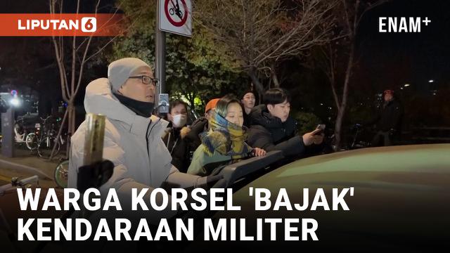 Warga Korea Selatan 'Bajak' Kendaraan Militer