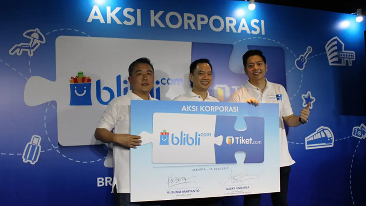 Rekam Jejak Tiket.com Jadi Pertimbangan Blibli untuk Akuisisi