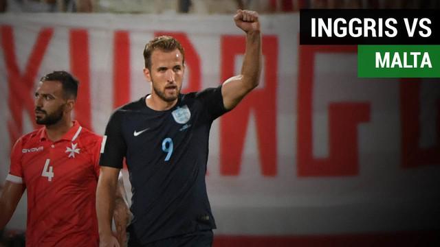 Timnas Inggris meraih kemenangan 4-0 atas Malta, Jumat (1/9/2017). Harry Kane mencetak dua gol pada laga ini.