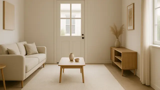 7 Desain Ruang Tamu 3x4 Pintu Tengah, Solusi Estetik untuk Rumah Minimalis