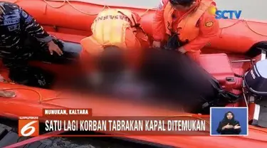 Tim SAR Gabungan temukan satu lagi jasad anak-anak, korban tabrakan kapal cepat di Sungai Nyamuk, Nunukan, Kalimantan Utara.