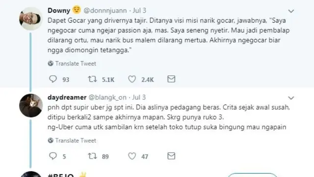 [Bintang] Jadi Driver Taksi Online, Alasan Pria Ini Malah Bikin Banyak Orang Kesal