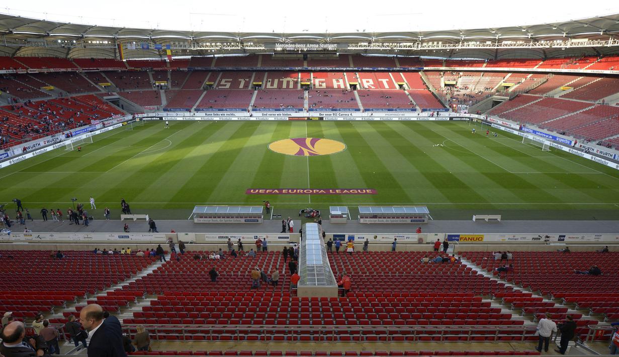 Pada gelaran Euro 2020 nanti, National Arena akan mementaskan 4 partai, yaitu 3 partai di babak penyisihan grup C dan 1 partai di babak 16 besar. (AFP/Thomas Kienzle)