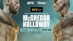 Comeback Epik UFC: Duel Panas McGregor vs Holloway! Tayang Eksklusif di Vidio