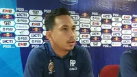 Rangga Pratama, kiper Sriwijaya FC yang tidak akan berlaga lagi di Piala Indonesia (Liputan6.com / Nefri Inge)