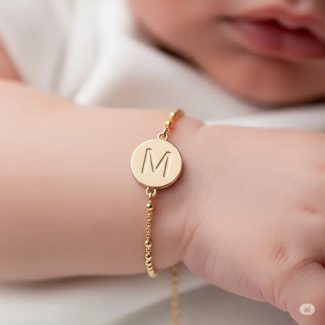 Model Gelang Emas Bayi 1 Gram Paling Awet. Foto: Gemini