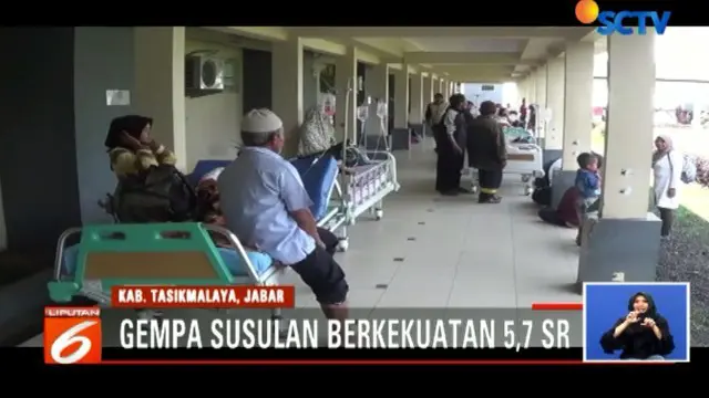 Kepanikan Saat Gempa Susulan 5,7 SR Guncang Tasikmalaya