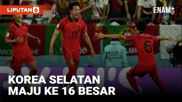 Korea Selatan meraih kemenangan dramatis atas Portugal pada partai penutup Grup H Piala Dunia 2022 di Education City Stadium, Jumat (2/12/2022) malam WIB. Hasil 2-1 membawa mereka lolos ke babak gugur.