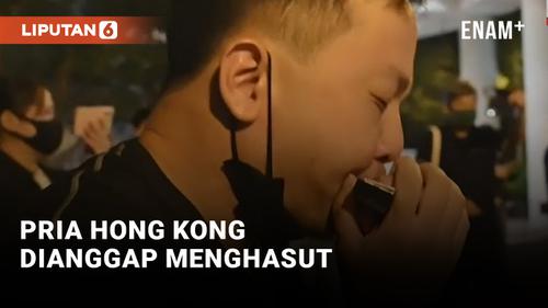 VIDEO: Dianggap Menghasut, Pria Hong Kong Ditangkap Polisi saat Melayat Ratu Elizabeth II
