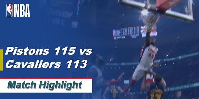 VIDEO: Highlihts NBA 2019-2020, Detroit Pistons Vs Cleveland Cavaliers 115-113