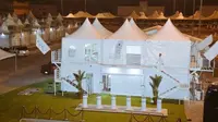 Pemerintah Arab Saudi tengah mengkaji penggunaan tenda bertingkat di Mina bagi para jemaah haji. Istimewa