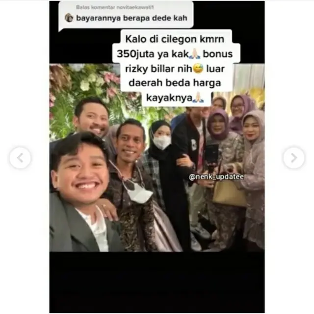Unggahan Instagram pengundang Lesti Kejora di sebuah akun gosip
