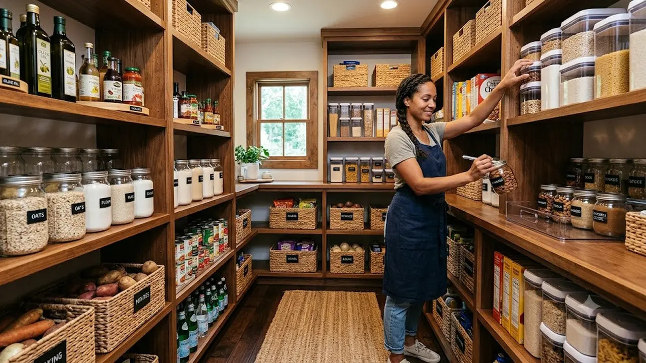 Mengatur Isi Pantry (AI Generated)