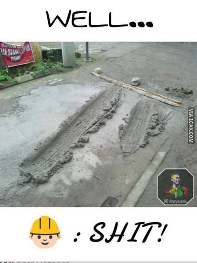 6 Potret Jalanan Aspal Ini Tak Biasa, Nyeleneh Banget