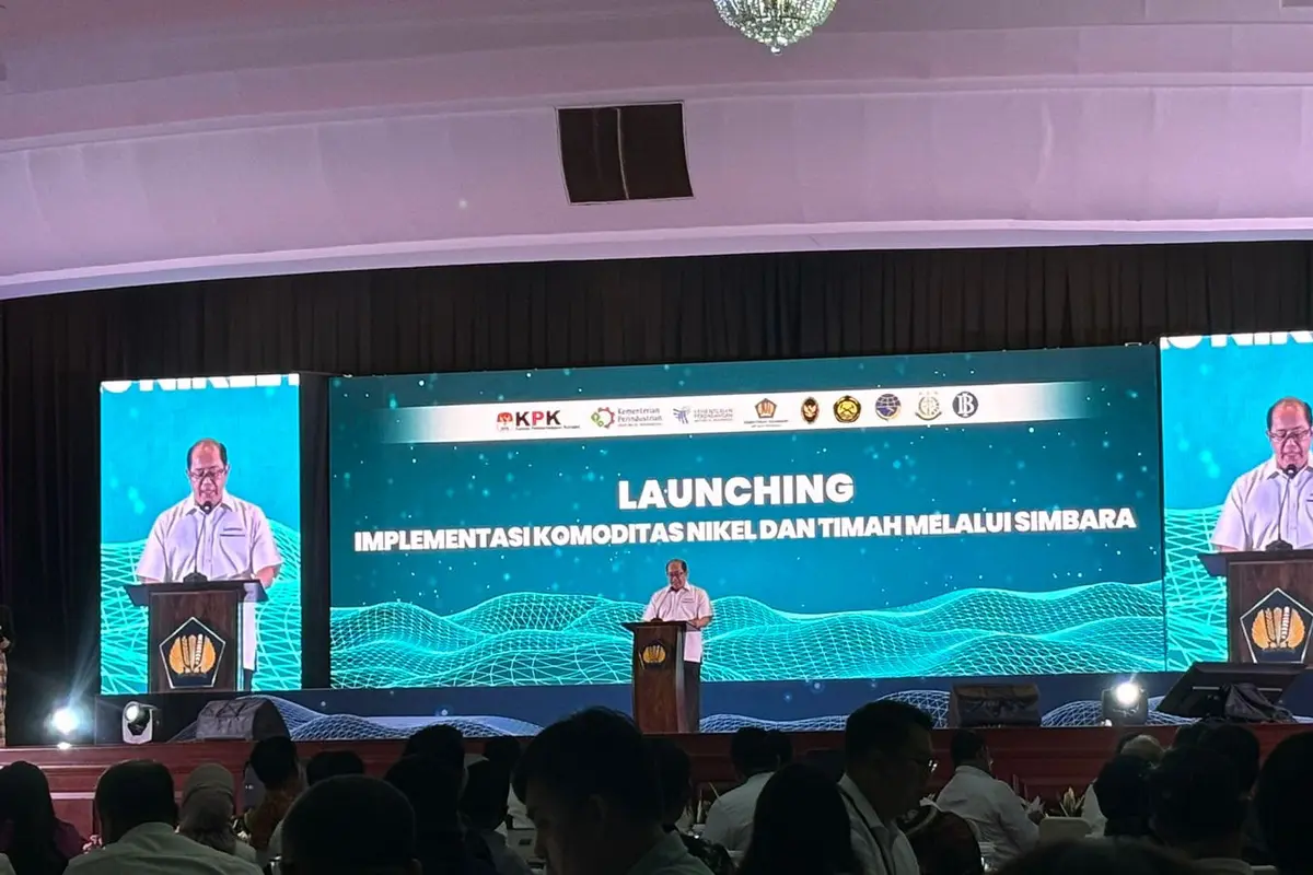 Acara launching implementasi komoditas nikel dan timah melalui Simbara, Senin (22/7/2024). (Foto: Liputan6.com/Tira Santia)