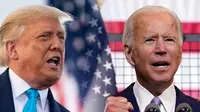 Kandidat calon presiden AS dalam pemilu 2020, Donald Trump dan Joe Biden. (AP Photo)