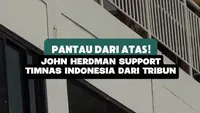 Pantau dari atas! John Herdman support Timnas Indonesia dari tribun Stadion Pakansari Bogor