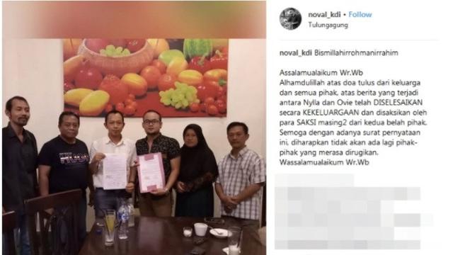 Saksi perjanjian damai Nila dan Bu Dendy (©instagram/noval_kdi/kapanlagi)