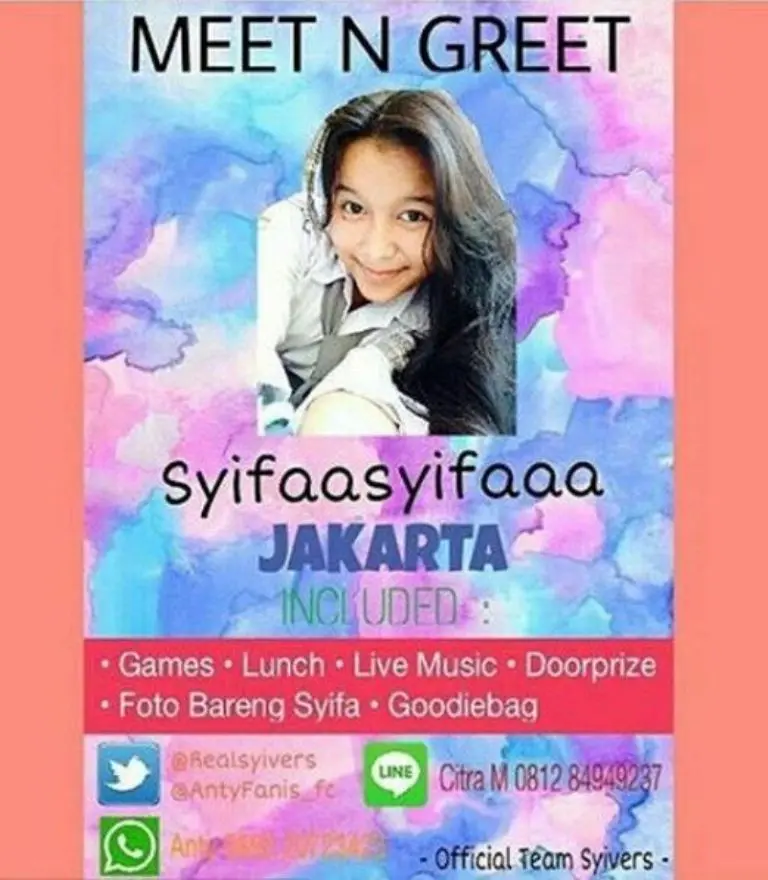 Beredar poster meet and greet dengan adik Ayu Ting Ting [foto: Instagram]