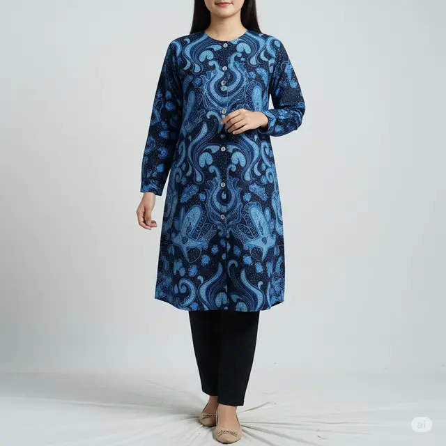 9 Model Baju Batik Wanita Kancing Depan Modern Terbaru yang Wajib Kamu Miliki