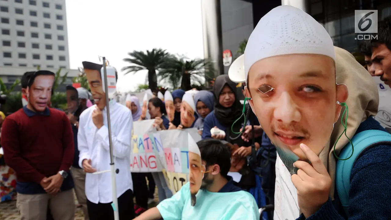 Tuntut Kasus Novel, Siswa Anti Korupsi Lakukan Aksi Teatrikal