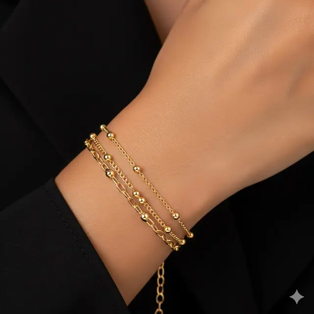 Gelang Double Chain Layer (2-3gr)
