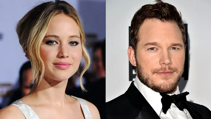 Jennifer Lawrence dan Chris Pratt 