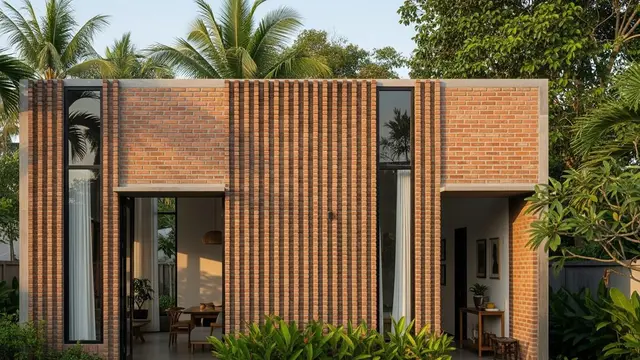 Desain Rumah Kecil dengan Bata Ekspos