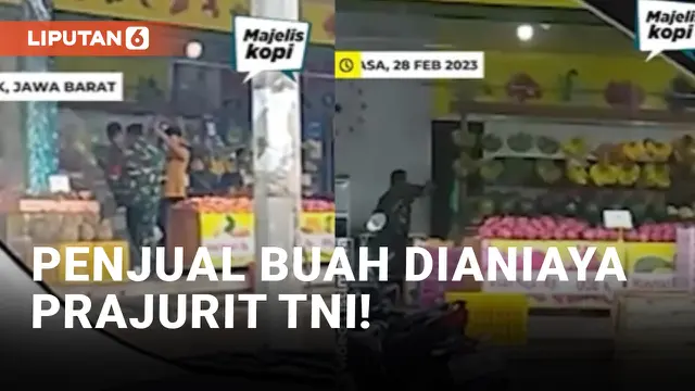 Viral! Penjual Buah di Depok Dipukul Oknum Prajurit TNI