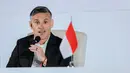 Pelatih Timnas Indonesia, John Herdman, memberi keterangan saat acara perkenalan pelatih baru Timnas Indonesia di Hotel Mulia Senayan, Jakarta, Selasa pagi (13/1/2026). (Bola.com/Bagaskara Lazuardi)